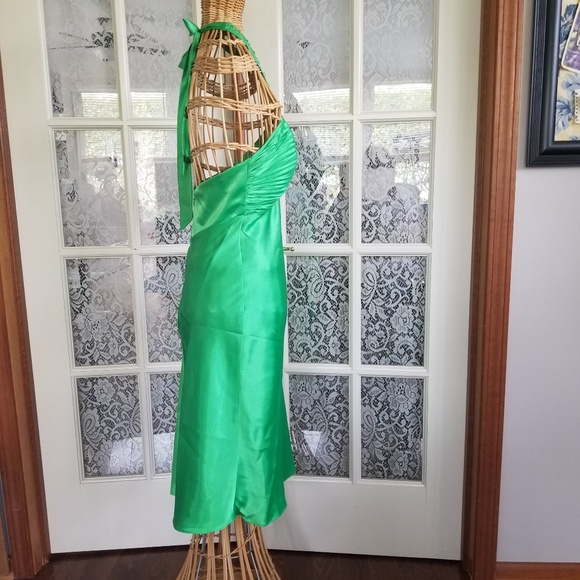 Morgan & Co Green Halter Dress Size 4 - Picture 6 of 8